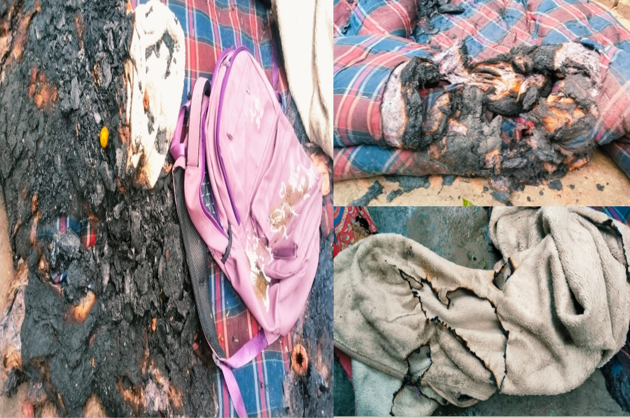 কেন্দুয়ায় রাতের আঁধারে বিধবা নারীর বসতঘরে আগুন,রাতেই স্বজনদের সহযোগিতায় আগুন নিয়ন্ত্রণে