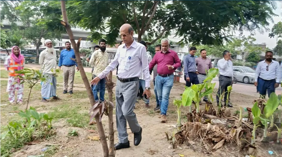 হাতিরঝিলের সার্বিক ব্যবস্থাপনা পরিদর্শনে রাজউক চেয়ারম্যান